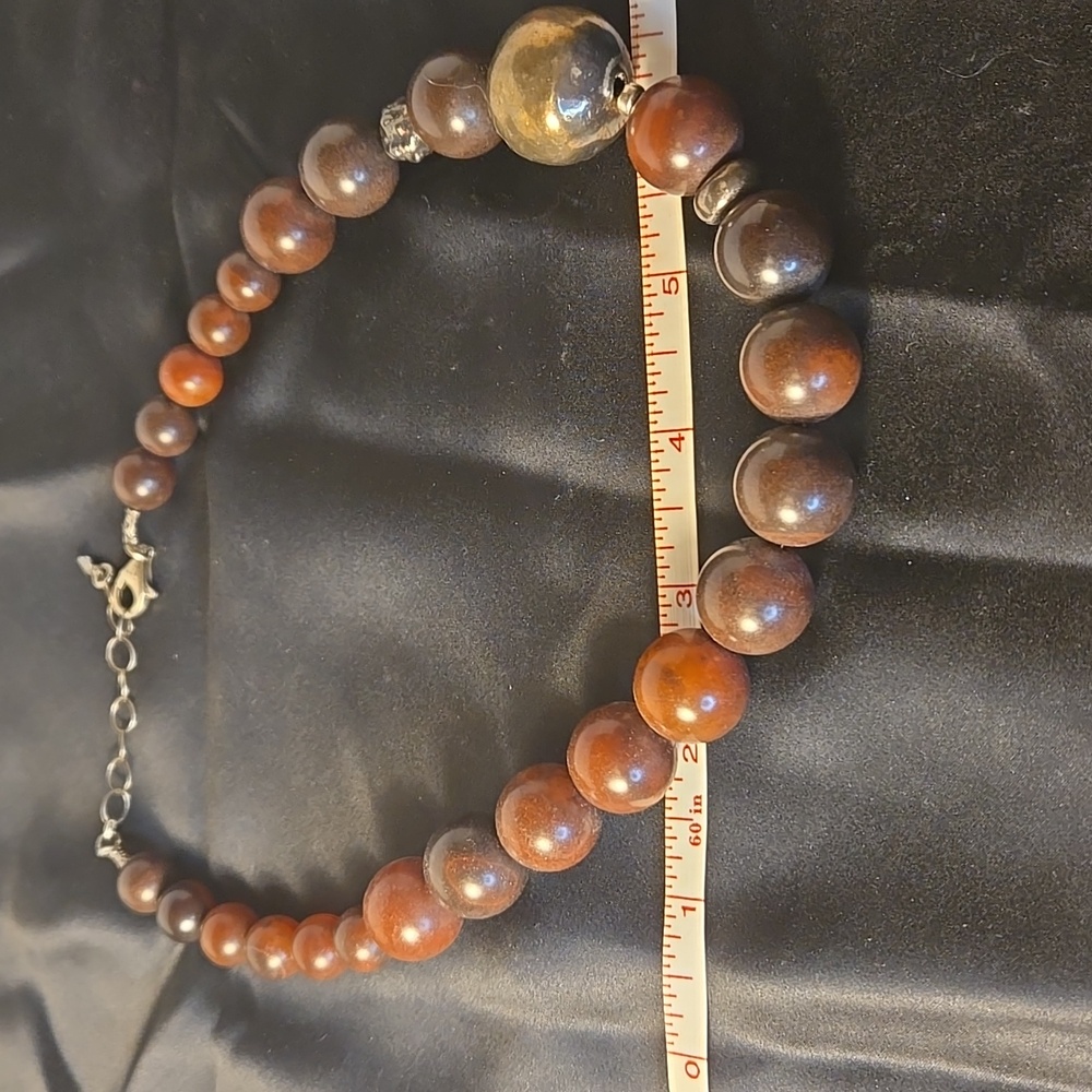 Silpada Sterling Silver red agate strand